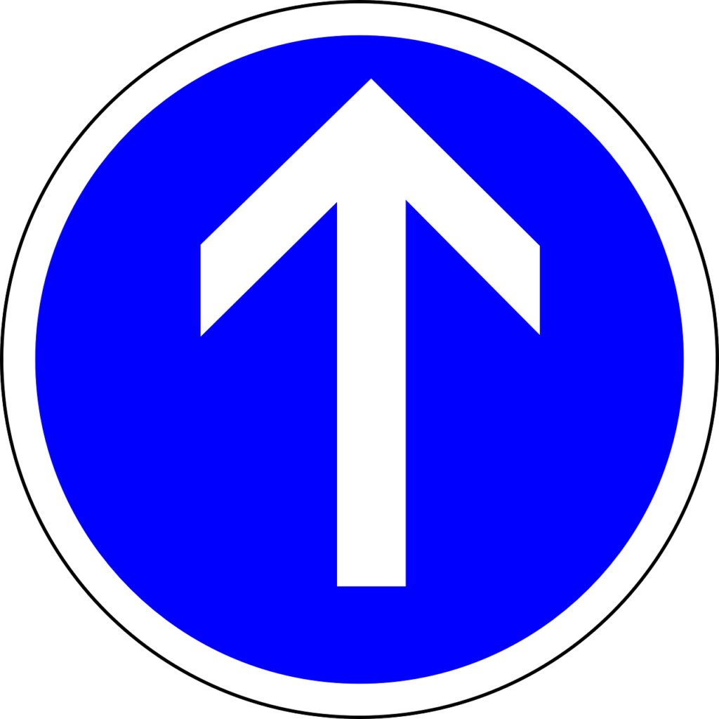 traffic sign, straight ahead, straight-160708.jpg